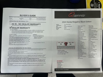 2024 Honda Ridgeline Black Edition